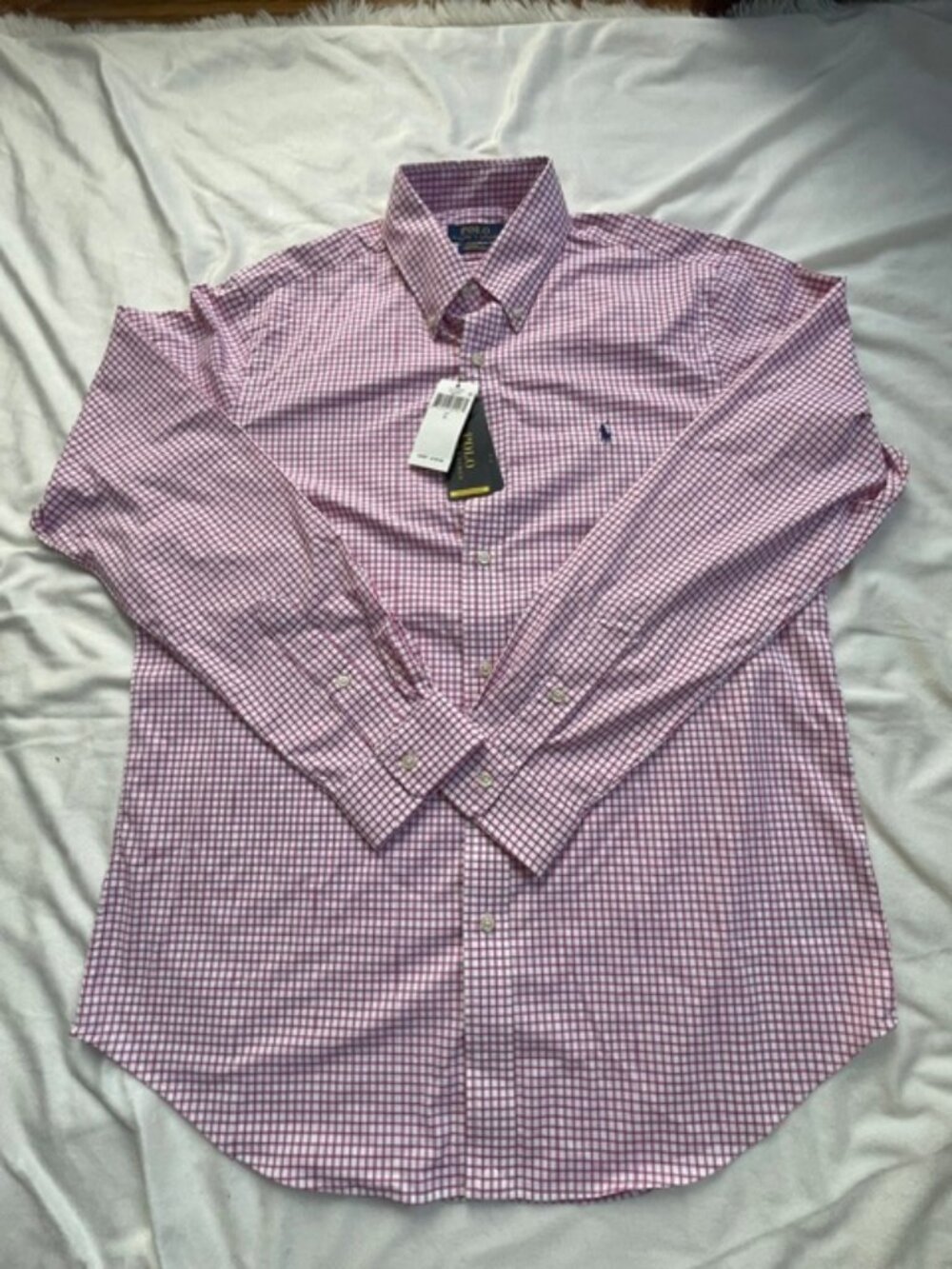 Polo Ralph Lauren Men's Plaid Classic Fit Performance Gingham Shirt, Red, Size L